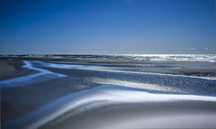 冬の砂浜