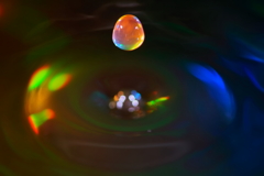 Mysterious color water drops