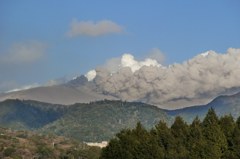 噴火活動が続く新燃岳