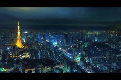 Tokyo night scene