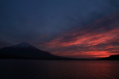 突然の夕焼け