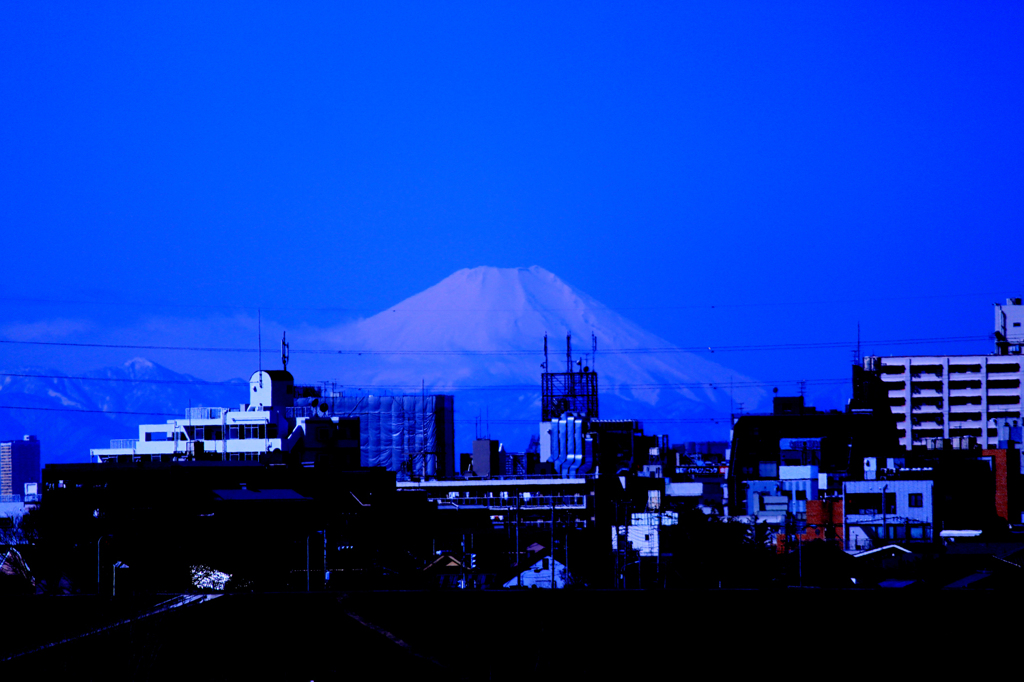松戸から富士山