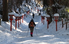 金剛山　葛木神社参道