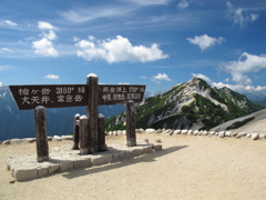 燕山荘より燕岳遠望