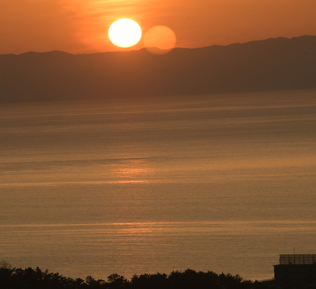 ばかうけ展望夕陽①