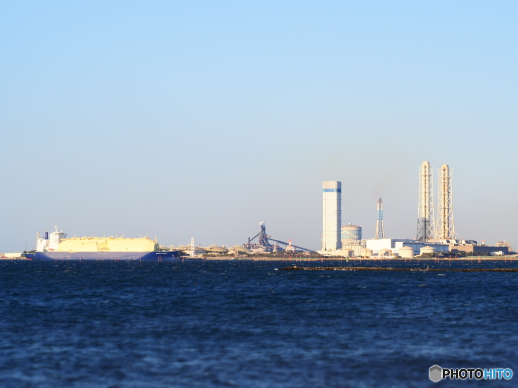 富津の海から