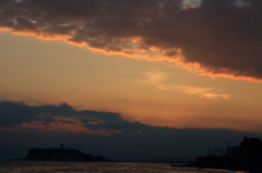 夕暮れの江ノ島２