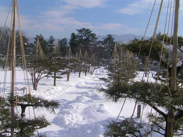 天守出口から望む
