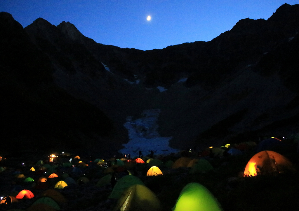 涸沢　　秋の夜