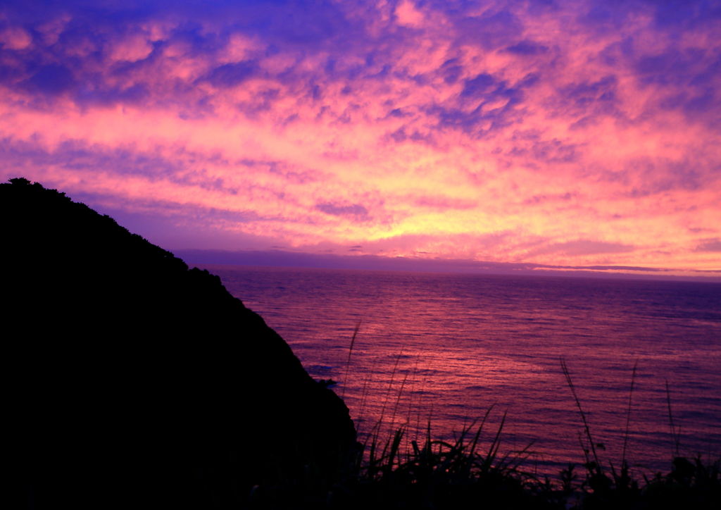 日本海　夕暮れ