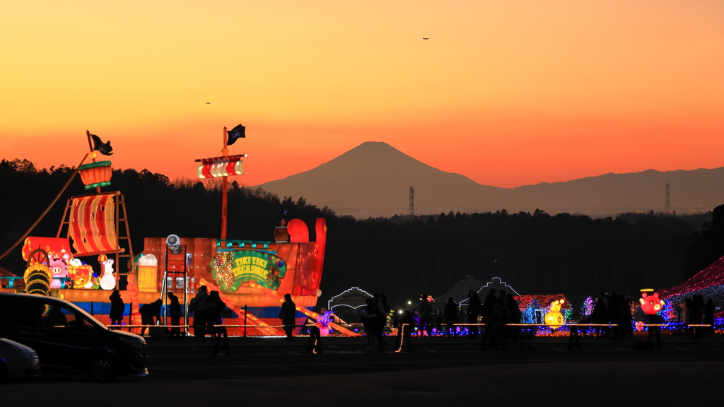 12月の夕暮れ