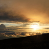 梅雨明け前の白山室堂よりの夕景