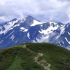 立山を望む道　　白馬岳より