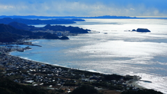 海　光る　鋸山より
