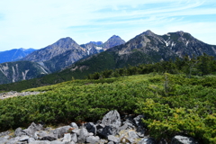 南八ヶ岳方面　編笠山より
