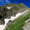 夏山　奥穂高岳を望んで