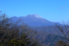 浅間山　初冬の空　