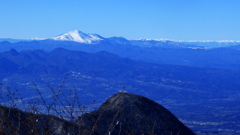 はるかな北アルプス　赤城山より