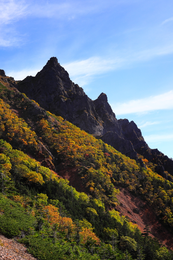 八ヶ岳　大天狗　子天狗　秋が始まる