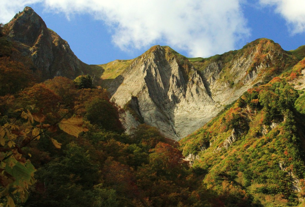 雨飾山　秋色