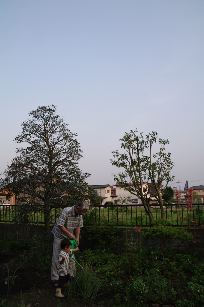 五月の夕焼け前