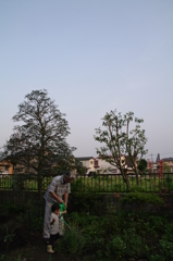 五月の夕焼け前