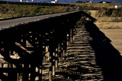 流れ橋 in the Sand
