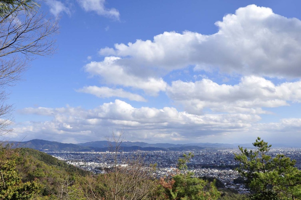 御室八十八カ所の眺望・左
