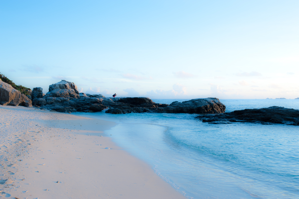 Hijyuishi beach in Kerama