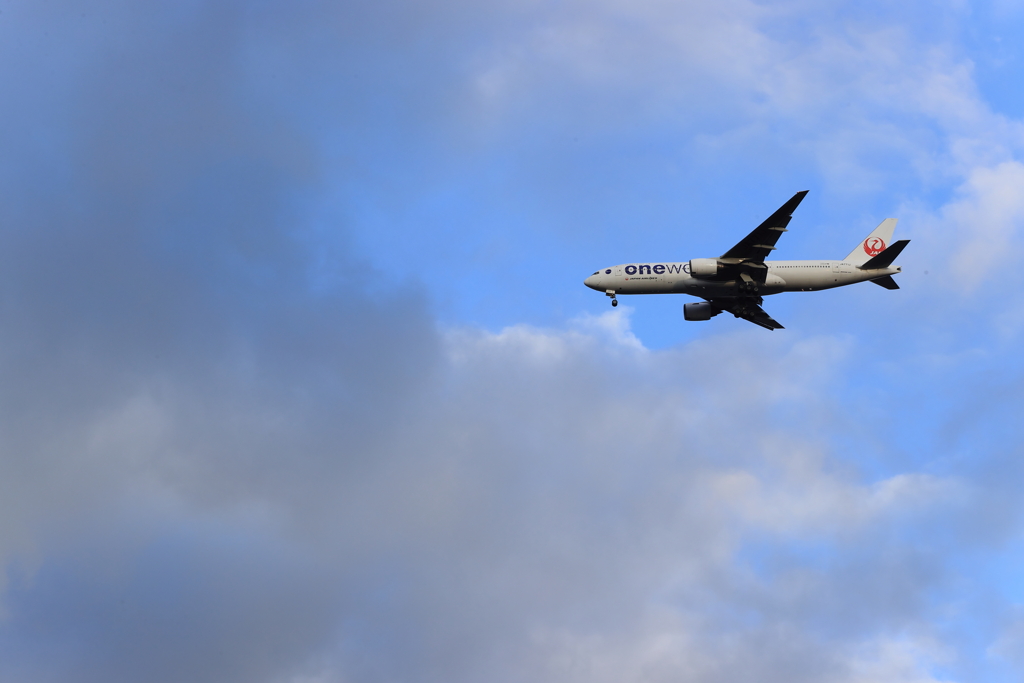 ウトナイ湖上空