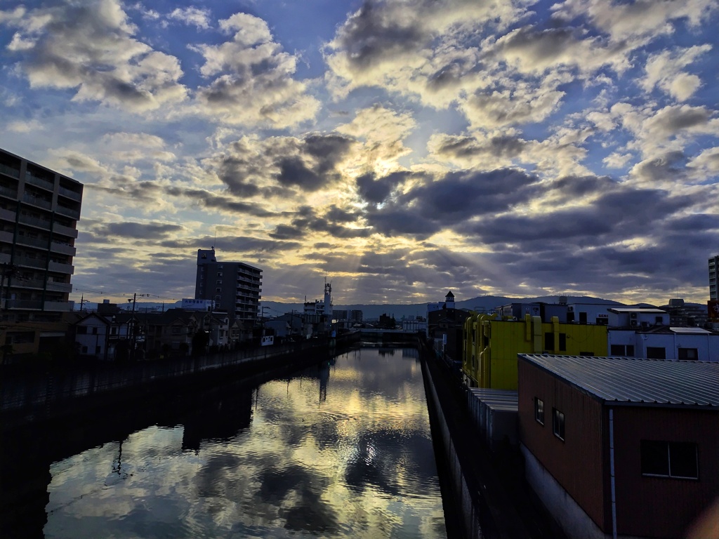 今朝の空