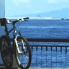 海と自転車