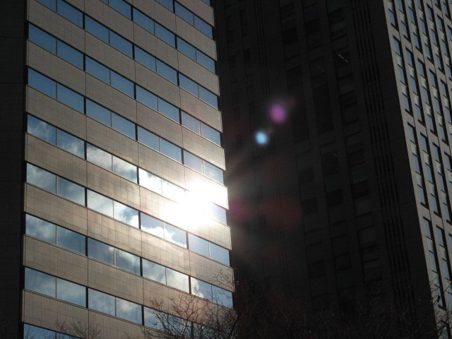 街の風景　朝陽