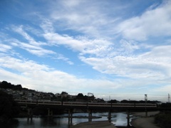 久日ぶりの朝の空