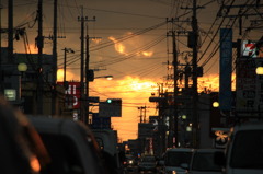 夕暮れ