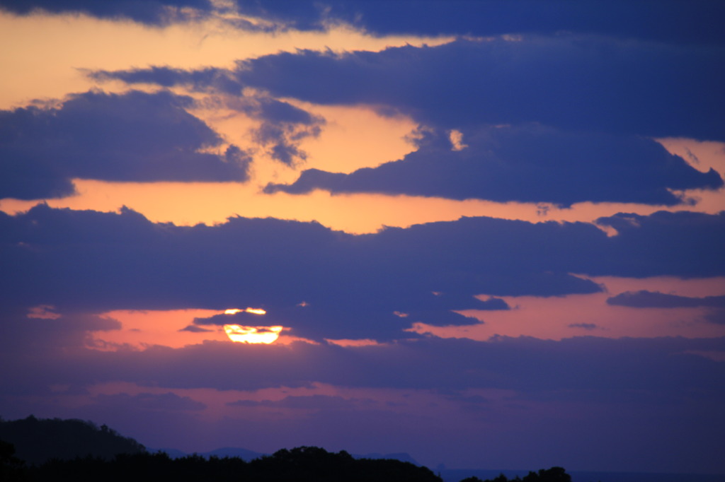 夕日