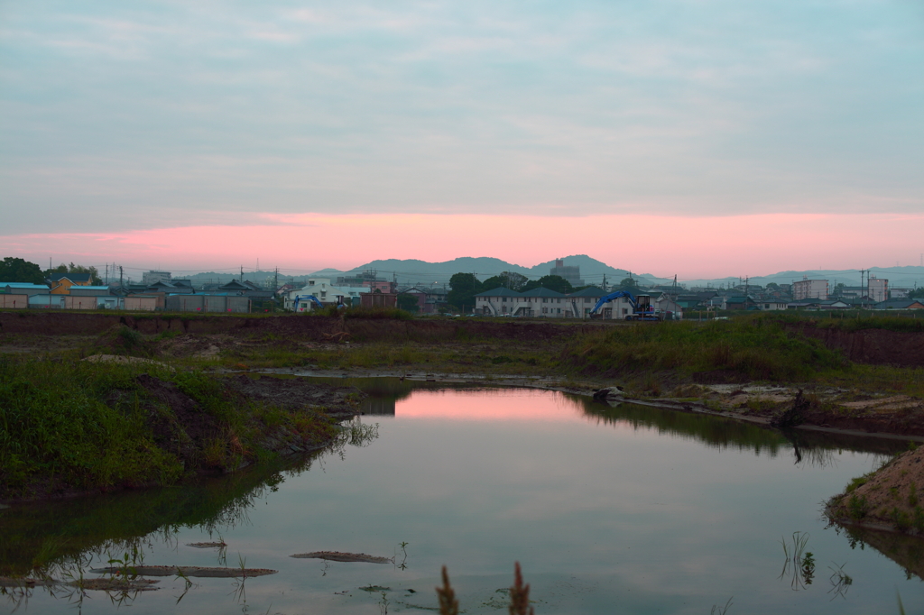 朝の空