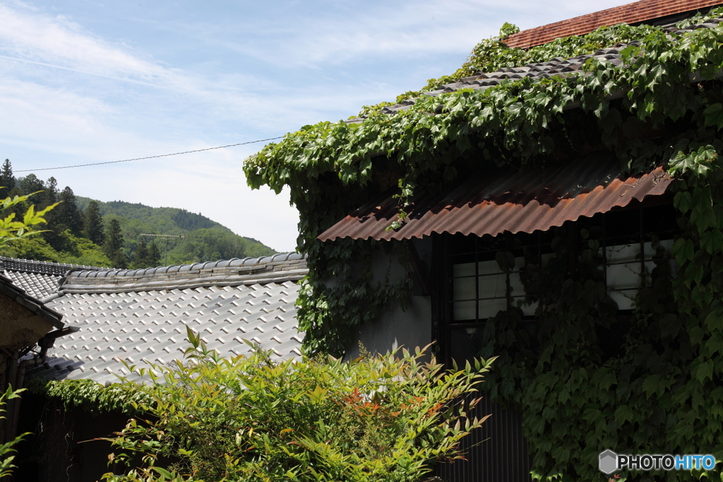 山間の町