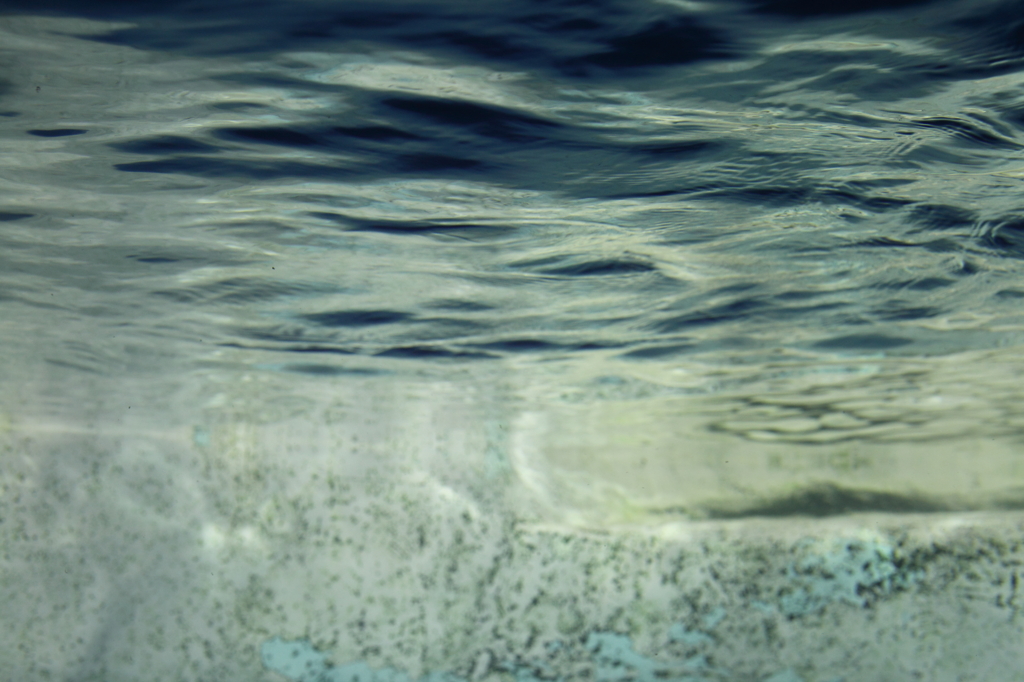 Under water