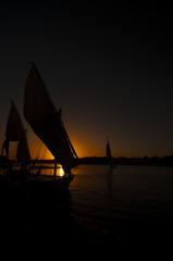 Sun set in Aswan