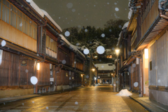 冬のひがし茶屋街