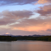 朝焼けの狭山湖