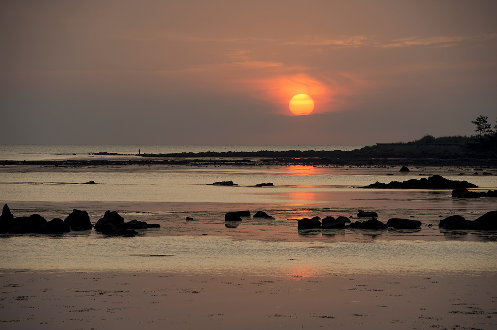 能登の夕日