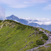 剱岳を望む稜線を行けば