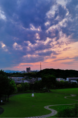 夕暮れの公園