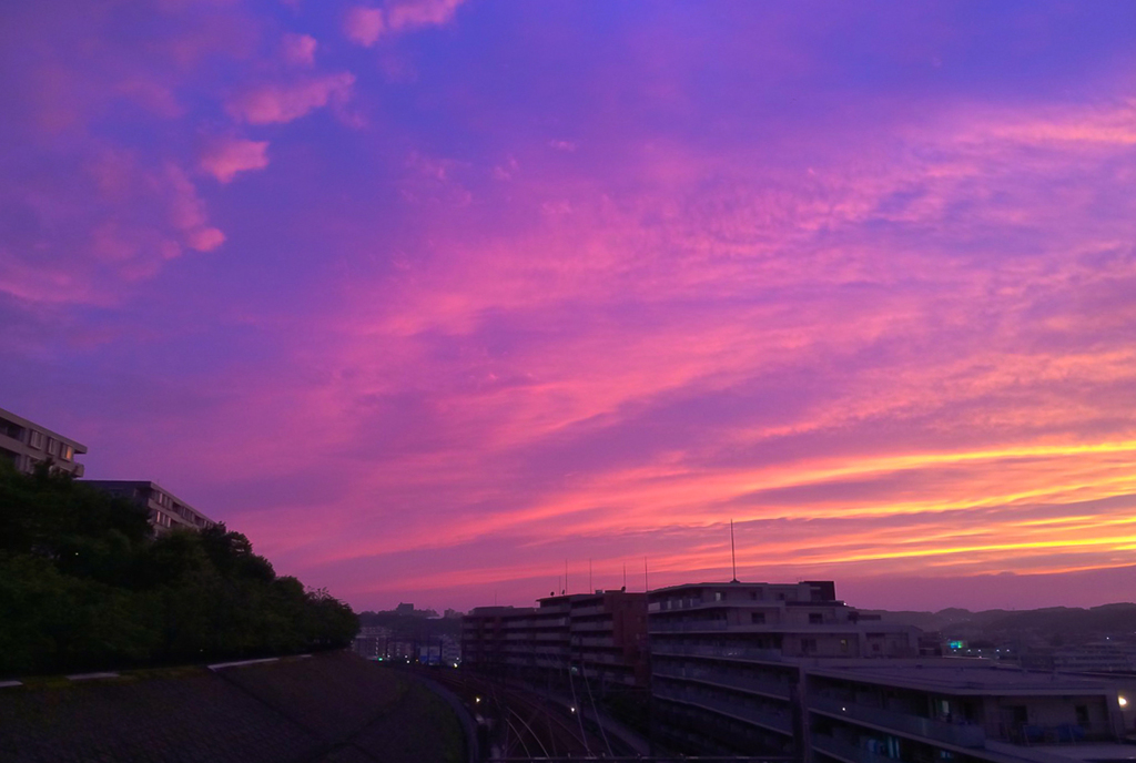 今日の夕焼け