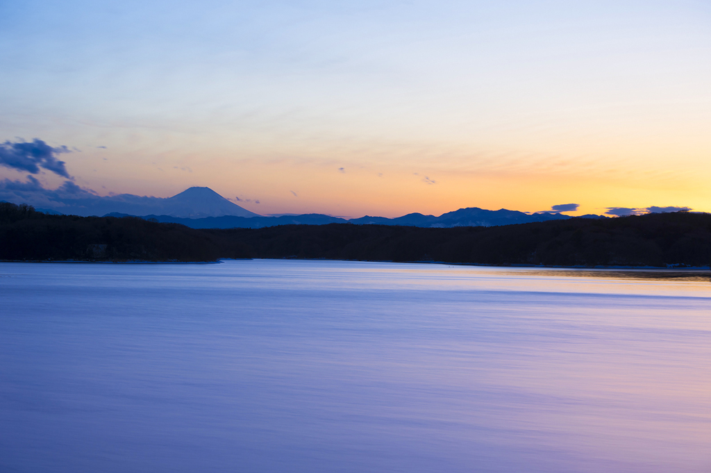 狭山湖の富士