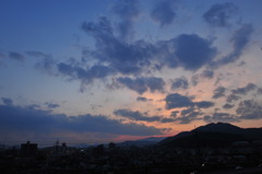 夕暮れ