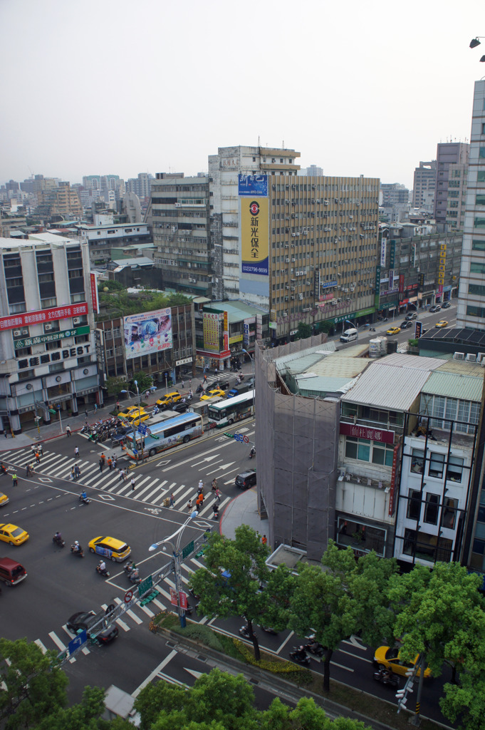 台湾のホテルから風景