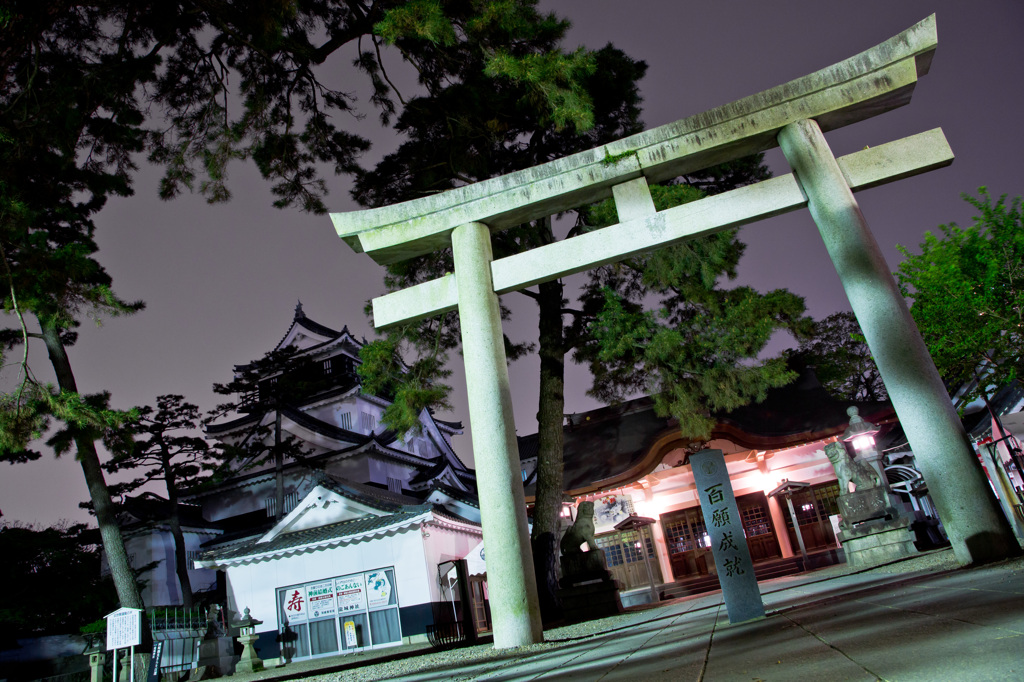 岡崎城と龍城神社